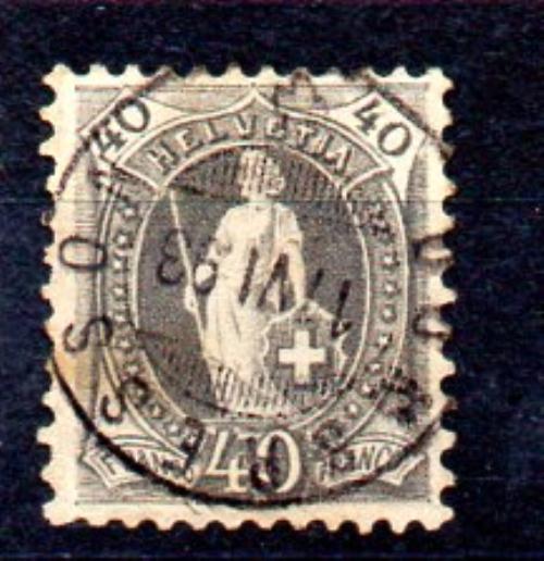 Suiza Año 1891 Nº Zumstein 69C (o)